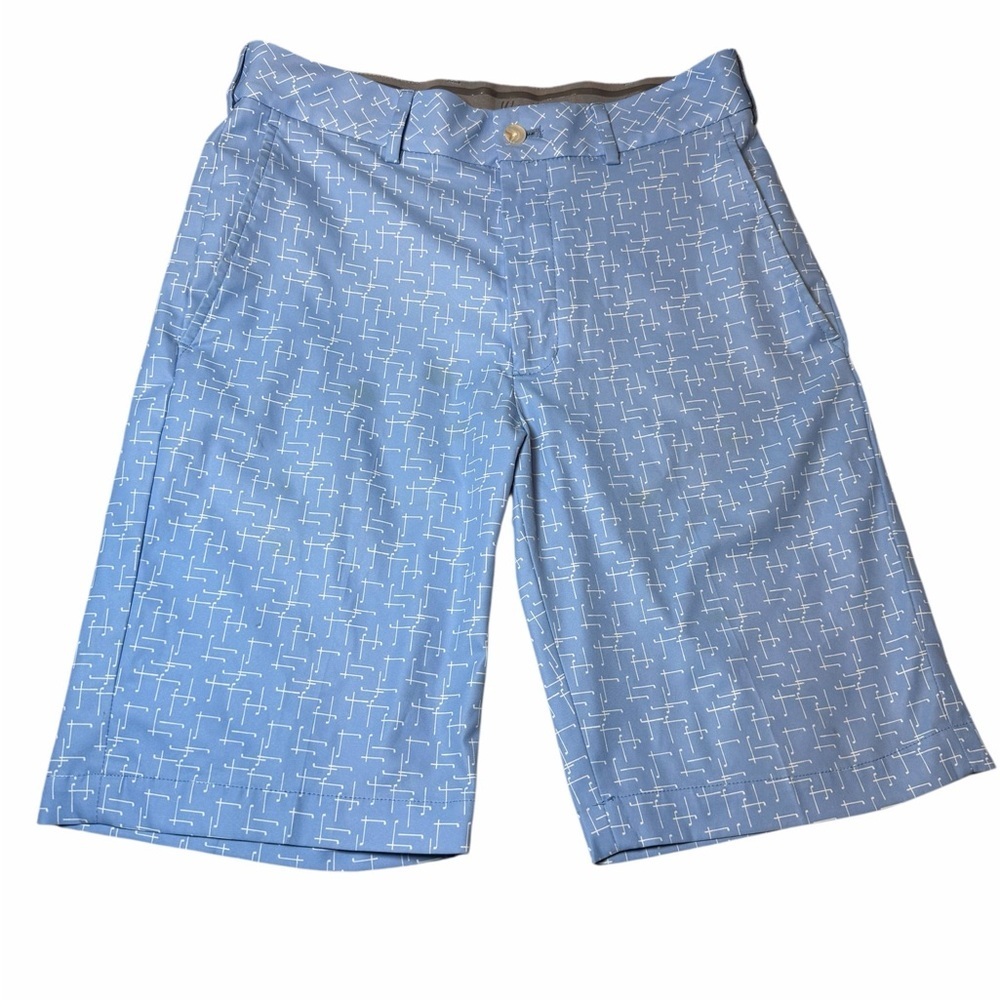 Walter Hagen Men’s size 30 Perfect 11 golf shorts flat front daybreak blue